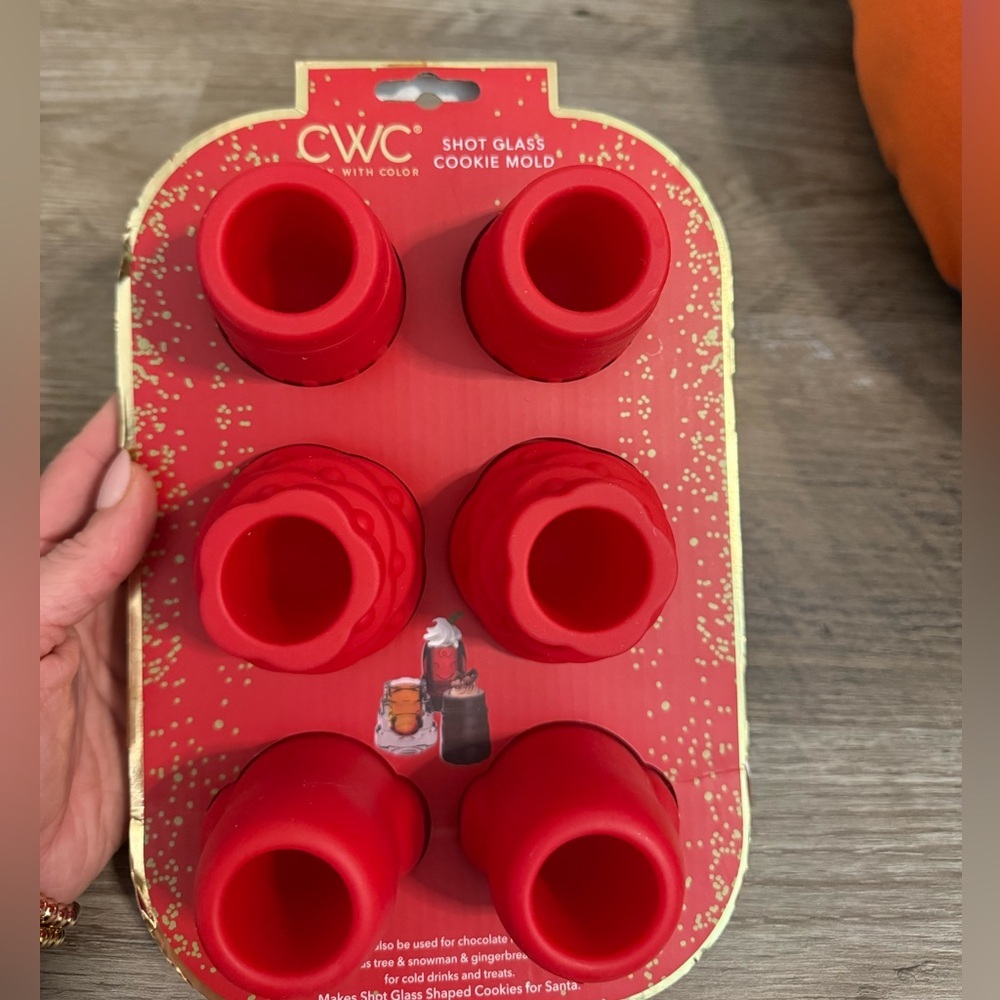 CWC Red Shot Glass Cookie Mold